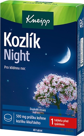 Kneipp Kozlík Night tablety pro klidný spánek