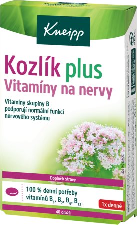 Kneipp Kozlík Plus dražé pro podporu činnosti nervové soustavy