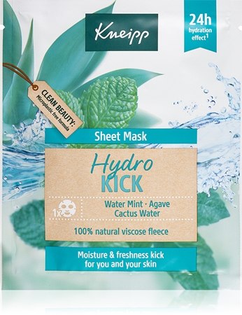 Kneipp Hydro Kick mascheraviso idratante in tessuto