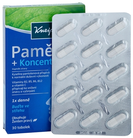 Kneipp Memory + Concentration Kapseln zur Unterstützung von Gedächtnis und Konzentration