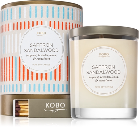 KOBO Natural Math Saffron Sandalwood bougie parfumée