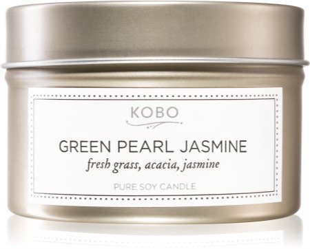 KOBO Coterie Green Pearl Jasmine illatgyertya alumínium dobozban