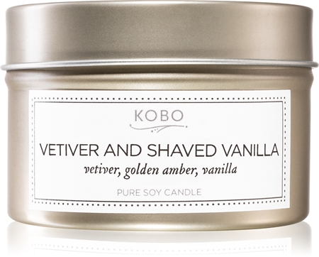 KOBO Coterie Vetiver and Shaved Vanilla ароматна свещ в кутия