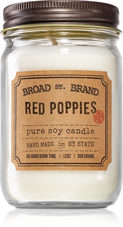 KOBO Broad St. Brand Red Poppies lumânare parfumată (Apothecary)