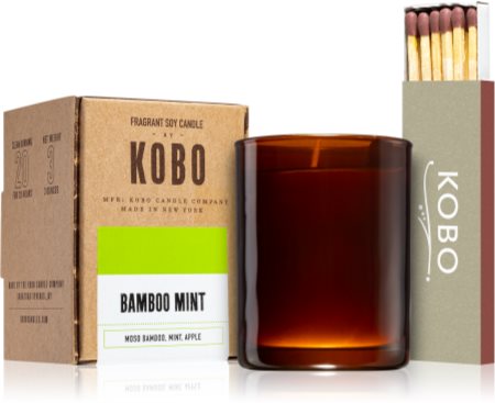 KOBO Woodblock Bamboo Mint mala mirisna svijeća bez staklene posude