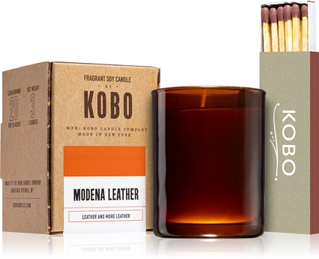 KOBO Woodblock Modena Leather lumânare votiv