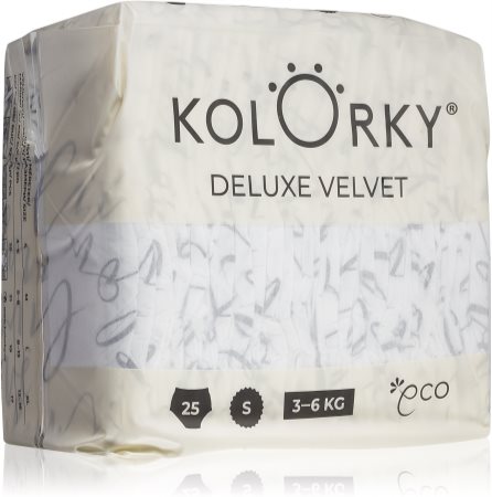 Kolorky Deluxe Velvet Love Live Laugh disposable organic nappies