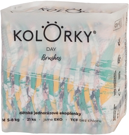 Kolorky Day Brushes disposable organic nappies