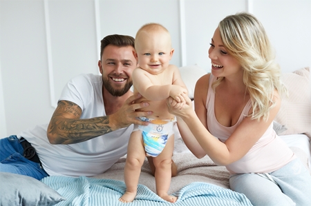 Kolorky Day Brushes disposable organic nappies