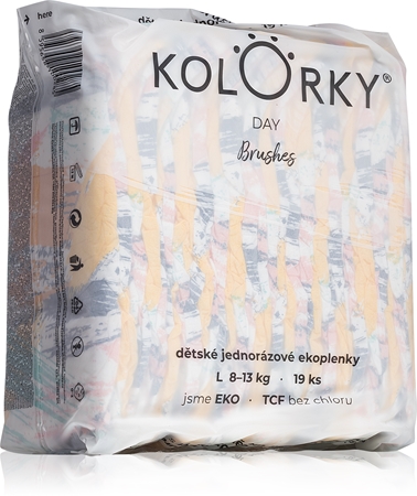 Kolorky Day Brushes jednorazowe pieluszki EKO