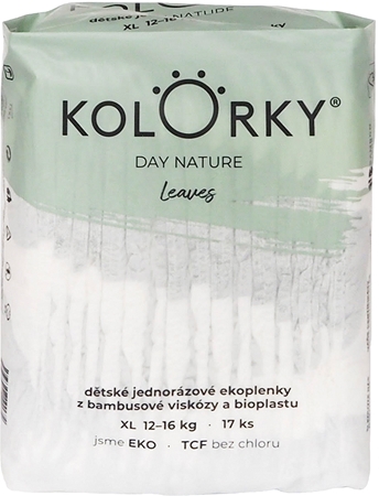 Kolorky Day Nature Bambus Leaves eldobható ÖKO pelenkák