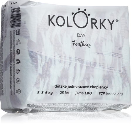 Kolorky Day Feathers jednorázové EKO pleny