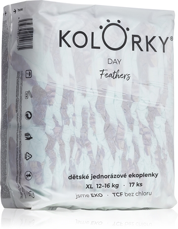 Kolorky Day Feathers Einweg-Ökowindeln