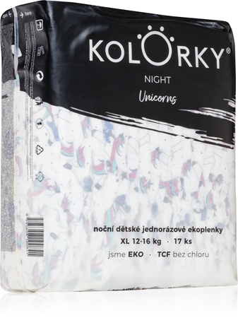 Kolorky Night Unicorn scutece ECO de unică folosință pentru ingrijire de noapte si protectie