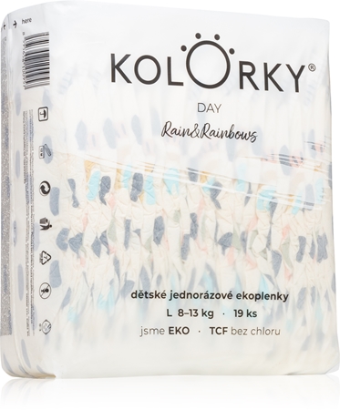 Kolorky Day Rain&Rainbow jednorázové EKO pleny