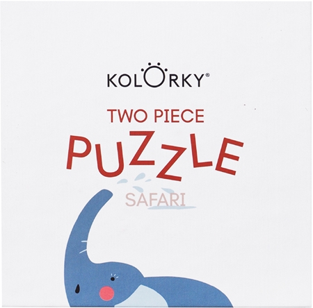 Kolorky Puzzle Two Piece Safari Puzzle