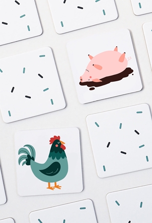 Kolorky Memo Game Farm Jogo da memória