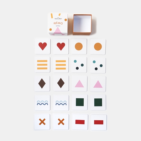 Kolorky Memo Game Shapes Pairs