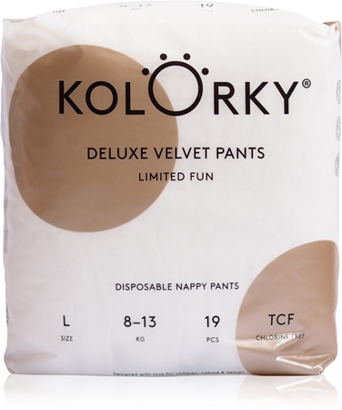 Kolorky Deluxe Velvet Pants Limited Fun Höschenwindeln Einwegprodukt