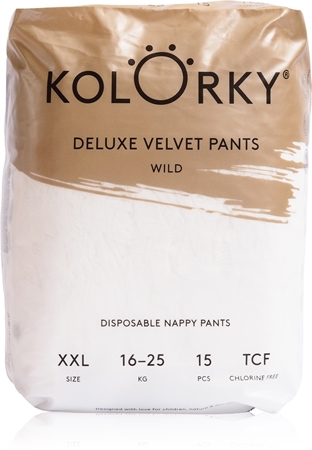 Kolorky Deluxe Velvet Pants Wild vienreizlietojamās autiņbiksītes