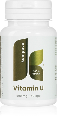 Kompava Vitamin U Nahrungsergänzungsmittel bei Anzeichen von Reflux und Sodbrennen