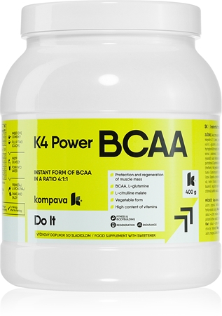 Kompava K4 POWER BCAA 4:1:1 komplex aminokyselin vegan