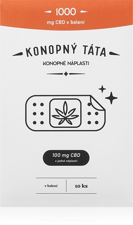 Konopný táta Patches 1000 mg CBD hřejivá náplast s CBD