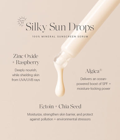 KORA Organics Silky Sun Drops opalovací emulze na obličej