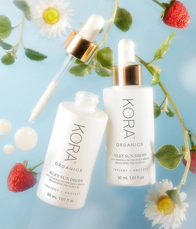 KORA Organics Silky Sun Drops opalovací emulze na obličej