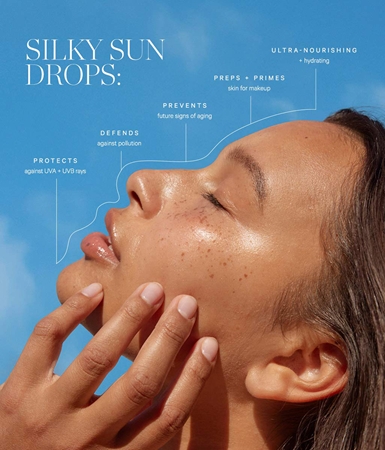 KORA Organics Silky Sun Drops opalovací emulze na obličej
