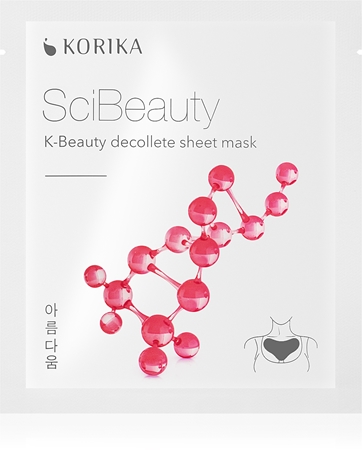 KORIKA SciBeauty K-Beauty Decollete Sheet Mask платнена маска против бръчки по шията