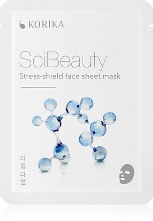 KORIKA SciBeauty Stress-shield Face Sheet Mask nuo streso apsauganti tekstilinė veido kaukė