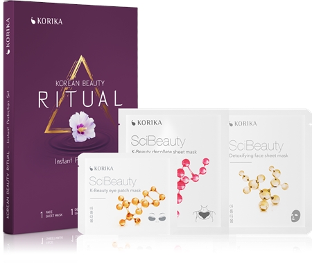 KORIKA Korean Beauty Ritual Instant Perfection conjunto de máscaras faciais