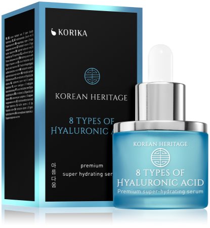 KORIKA Korean Heritage 8 Types of Hyaluronic Acid Premium Super Hydrating Serum 8 hyaluronihappotyyppiä sisältävä kosteuttava kasvoseerumi