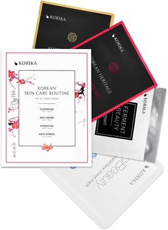 KORIKA set de măști faciale 4 pc