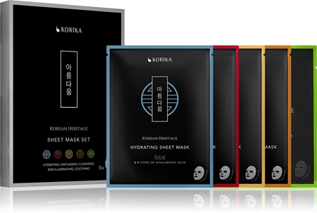 KORIKA Korean Heritage Sheet Mask Set Gesichtsmasken-Set 5 pc