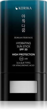 KORIKA Korean Heritage Silk & 8 Types of Hyaluronic Acid Hydrating Sun Stick SPF 50 opaľovacia tyčinka SPF 50