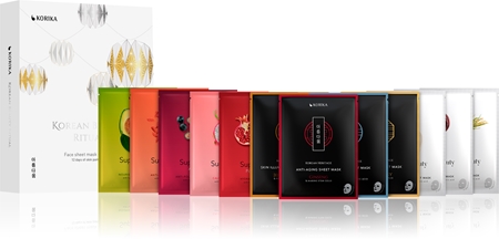 KORIKA Korean Beauty Ritual Face Sheet Mask Calendar sada pleťových masek