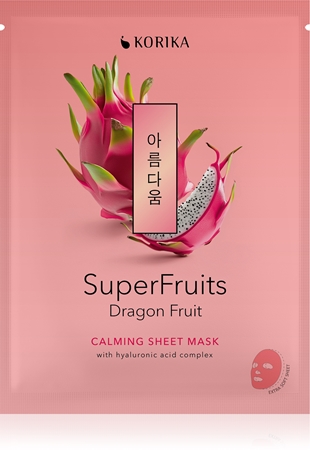 KORIKA SuperFruits Dragon Fruit - Calming Sheet Mask masque apaisant en tissu