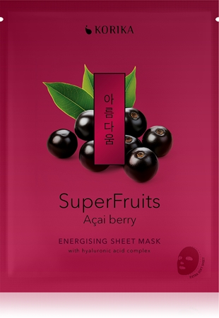 KORIKA SuperFruits Acai Berry - Anti-pollution Sheet Mask masque tissu à effet détoxifiant