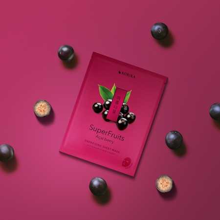 KORIKA SuperFruits Acai Berry - Anti-pollution Sheet Mask masque tissu à effet détoxifiant