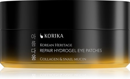 KORIKA Korean Heritage Collagen & Snail Mucin Repair Hydrogel Eye Patches coussinets en hydrogel