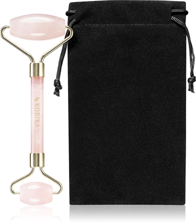 KORIKA Tools Face Roller Rose Quartz Stone Massagerulle til ansigt og hals
