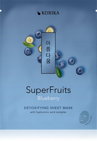 KORIKA SuperFruits Everyday Set of 7 Face Sheet Masks kit de masques visage
