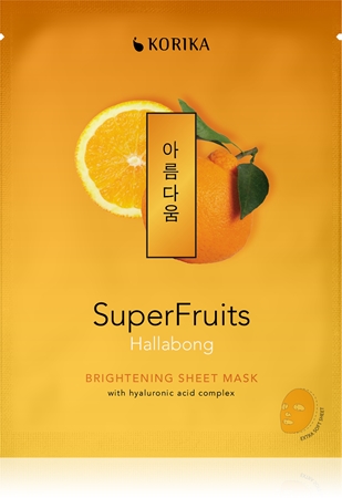 KORIKA SuperFruits Everyday Set of 7 Face Sheet Masks kit de masques visage