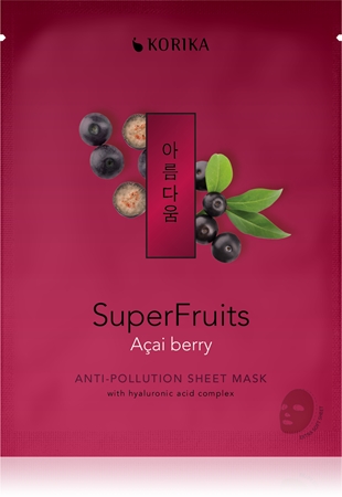 KORIKA SuperFruits Everyday Set of 7 Face Sheet Masks kit de masques visage