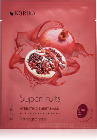 KORIKA SuperFruits Pomegranate - Hydrating Sheet Mask maska nawilżająca w płacie