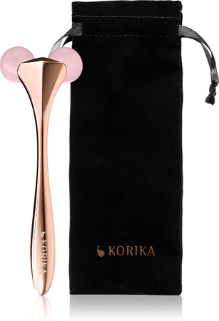 KORIKA Tools 3D Face Roller Rose Jade Stone rolă pentru masaj faciale