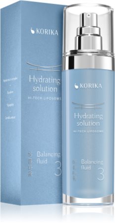 KORIKA HI-TECH LIPOSOME Hydrating solution Balancing fluid Viegli mitrinoša emulsija