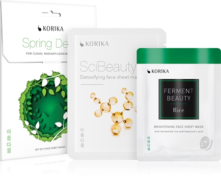 KORIKA Spring Detox detoksikacinių švytėjimo suteikiančių kaukių ...